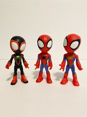 Spiderman Spidey And His Amazing Friends Action Figures Lot 4” Bundle Toys